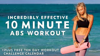 10 Minute Abs Workout  ABS IN TEN DAYS CHALLENGE For Lower Belly Fat [upl. by Haliak]