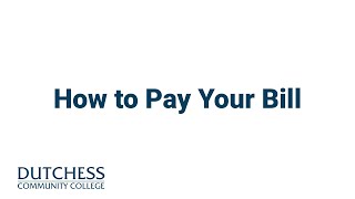 How to Pay Your Bill [upl. by Zebadiah959]