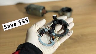 Motorcycle Starter Motor repair DIY and Save [upl. by Lindholm]