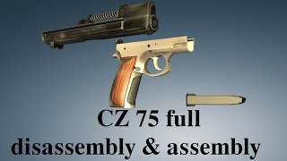 CZ 75 full disassembly amp assembly [upl. by Barker]