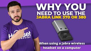 Jabra Link 370 USB Adapter Why You Need To Use It [upl. by Aryahay]