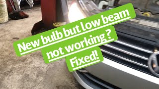 How to  VW Jetta Headlight low beam problem Fixed [upl. by Ahsercal]