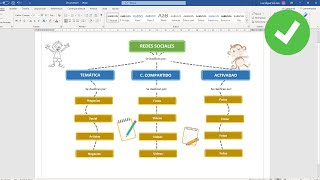 Como crear un mapa conceptual en WORD [upl. by Waterer256]