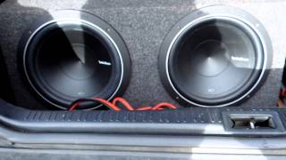 Rockford Fosgate P1 2 12s hittin hard 500 rms [upl. by Gertie239]