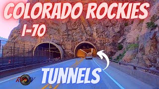 Eisenhower Memorial Tunnel Interstate 70  Colorado Rocky Mountains [upl. by Yhtorod909]