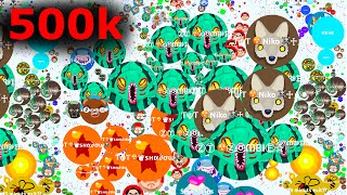 500 k Agario Lobby Agario Hacked Gameplay [upl. by Sallad]