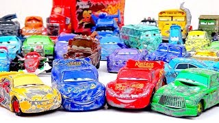 Crashed Cars Collection Disney Cars Toys Lightning McQueen J  LadyBird TV [upl. by Corson]