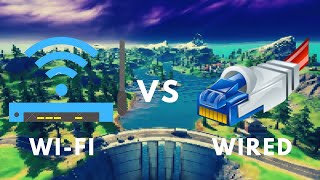 Wireless WiFi vs Wired Ethernet Connection Speed Tests AND Fortnite Gameplay Comparison [upl. by Gronseth]