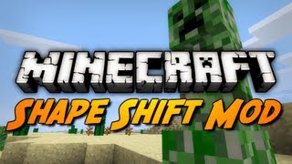 Minecraft Mod Review SHAPE SHIFTER MOD [upl. by Keever418]