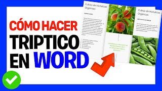 Hacer TRIPTICO en WORD e imprimir fácilmente 👍  002 [upl. by Aihseyn]