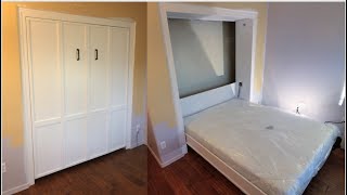 Murphy Bed in a Closet DIY [upl. by Tnahsarp738]