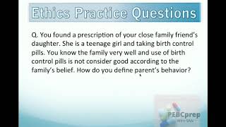 Ethics Practice Questions 110 [upl. by Valoniah748]