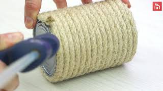 5 Quick and Easy RopeWrapped DIY Crafts [upl. by Connie988]