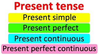 Learn the PRESENT TENSE in 4 minutes 📚 Learn with examples [upl. by Etra]