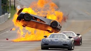 Top 10 Movie Car Crashes [upl. by Annawyt]