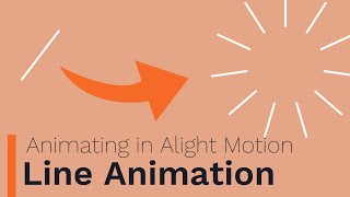 Line Animation  Animating In Alight Motion [upl. by Llehsyar]