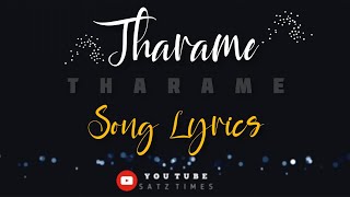 Tharame Tharame song lyrics  Kadaram kondan  sid sriram [upl. by Annyahs646]