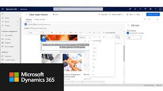 Create emails easily and without compromises using Dynamics 365 Marketing [upl. by Key]