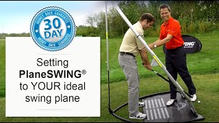 Swing Plane Setting with PlaneSWING Golf Training System [upl. by Kavanagh]