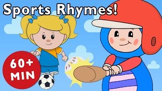 Sports Rhymes  Nursery Rhymes from Mother Goose Club [upl. by Ennairej]