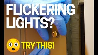 How to Fix Flickering Lights in Your House  Blinking  Flashing [upl. by Auoy]