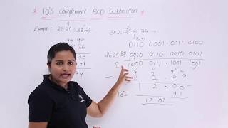 BCD Subtraction using 10s Complement Example [upl. by Laine]