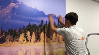 How to Apply Wall Murals [upl. by Idnarb]