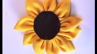 GIRASOL DE TELA diy [upl. by Jasmina606]