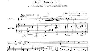 Robert Schumann Drei Romanzen Op 94 1849 [upl. by Eniad]