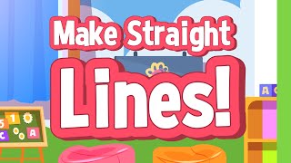 Make Straight Lines  Prewriting Skills  Practicing Straight Lines  Jack Hartmann [upl. by Kanal81]