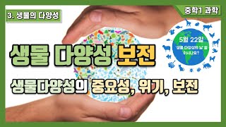 중1 과학 3 생물의 다양성  생물 다양성 보전 [upl. by Lovett]