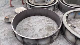 Precast well ring construction  Making Process [upl. by Haerle]