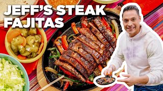 How to Make Skirt Steak Fajitas with Jeff Mauro  The Kitchen  Food Network [upl. by Niamjneb]