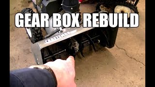 Complete Snowblower Auger Gear Box Rebuild [upl. by Aihsein956]