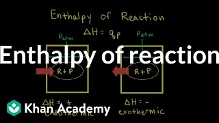 Enthalpy of reaction  Thermodynamics  AP Chemistry  Khan Academy [upl. by Thielen]