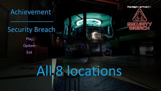 FNAF Security Breach All 8 Badge location [upl. by Eciuqram930]