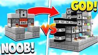 TNT WARS GOD vs TNT WARS NOOB  Minecraft Modded TNT WARS [upl. by Einafpets]