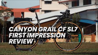 Canyon Grail CF SL 7 First Impression Review  Bike Review 005 [upl. by Stalk798]