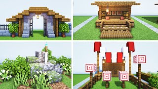 Minecraft  40 Must Try Medieval Village Build Ideas [upl. by Tudela]