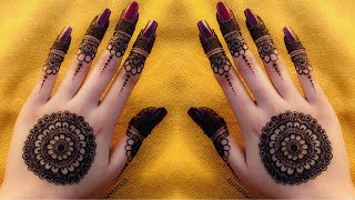 Simple back hand mehndi design 2020  New tiki mehndi design for bignners  hennabysid [upl. by Bliss978]