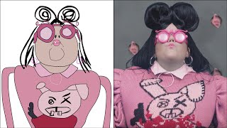 POP DRAWING MEME 44  NETTA  BASSA SABABA  Ruby Fun [upl. by Erdnoed]