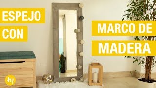 Cómo hacer un espejo de madera nórdico · Handfie DIY [upl. by Vtehsta518]