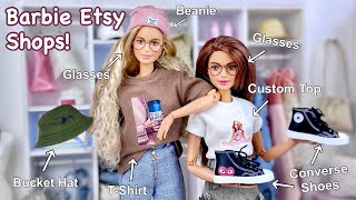 Barbie ETSY Shop Reviews 2 Super Realistic Doll Clothes amp Accessories Barbie Doll Etsy Haul [upl. by Krik]