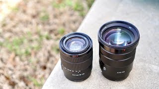 Sony 18135mm vs Sony 18105mm Lens Comparison [upl. by Arikahc]