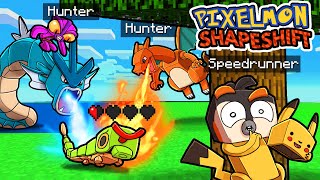 Manhunt SHAPESHIFTER Pixelmon Speedrunner vs Hunters [upl. by Magnolia760]