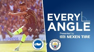 EVERY ANGLE  RIYAD MAHREZ  BRIGHTON v MAN CITY [upl. by Naam]