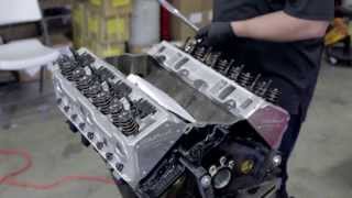 Small Block Chevy Engine Build Cylinder Heads [upl. by Arol]