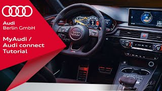 myAudi  Audi connect Tutorial Registrierung amp Funktionen [upl. by Tewfik]