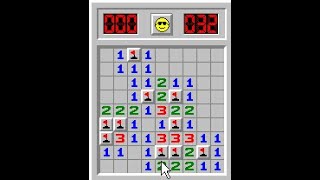 Minesweeper Windows XP  quotBeginnerquot Gameplay [upl. by Mllly]