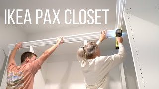 IKEA PAX Closet  Home With Stefani [upl. by Ihcur]